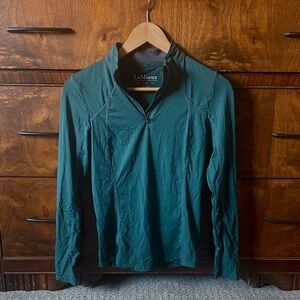 LeMieux dark green long sleeve riding bass layer